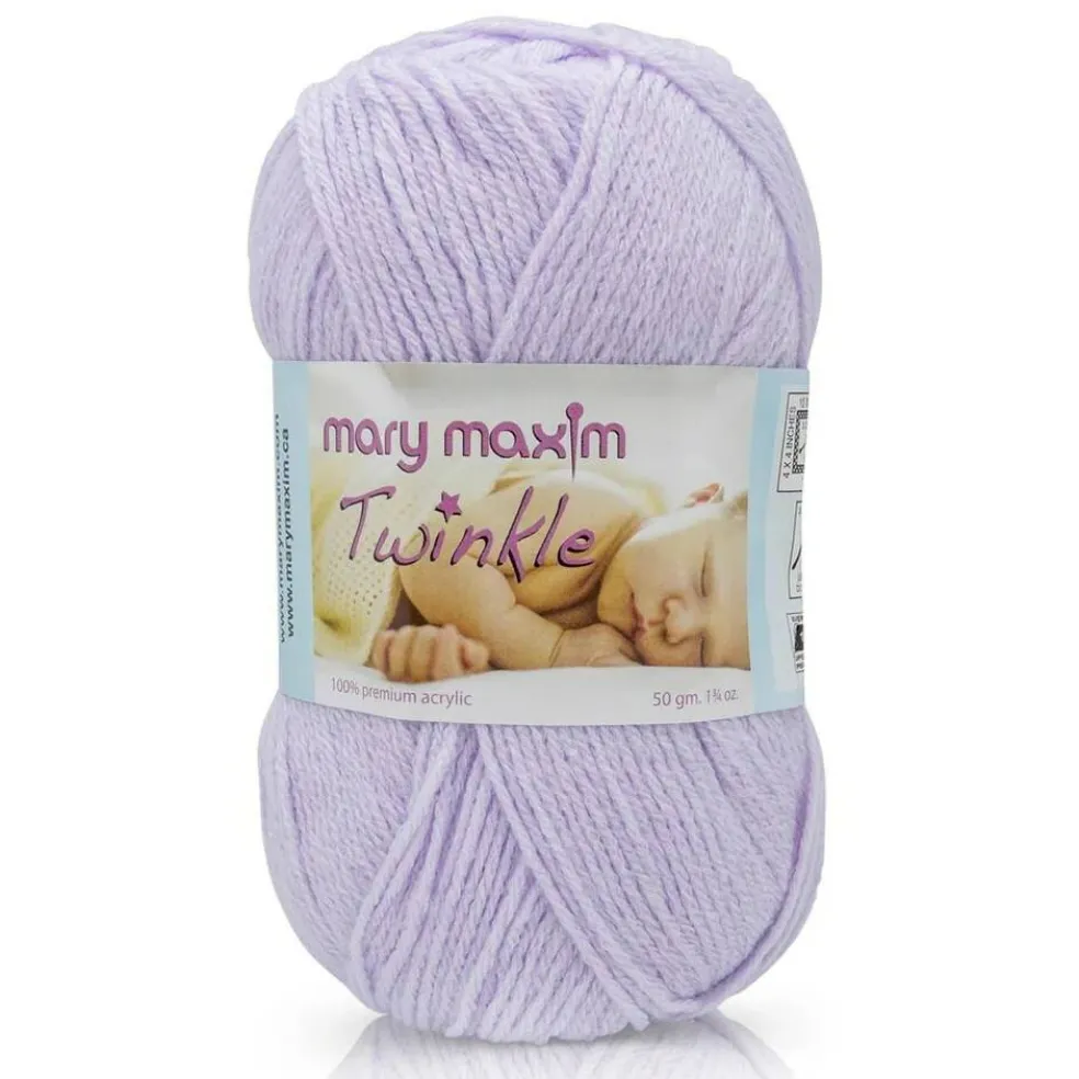 Mary Maxim Twinkle Baby Yarn - Lilac, Cardinal, Grass