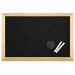 MasterVision Pine Wood Frame Chalkboard - 12" x 18"