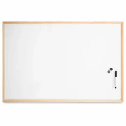 MasterVision Wood Frame Magnetic Dry Erase Board - 24" x 36"