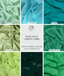 Matte Chiffon Fabric by the Yard, 58