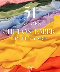 Matte Chiffon Fabric by the Yard, 58