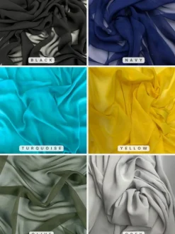 Matte Chiffon Fabric by the Yard, 58
