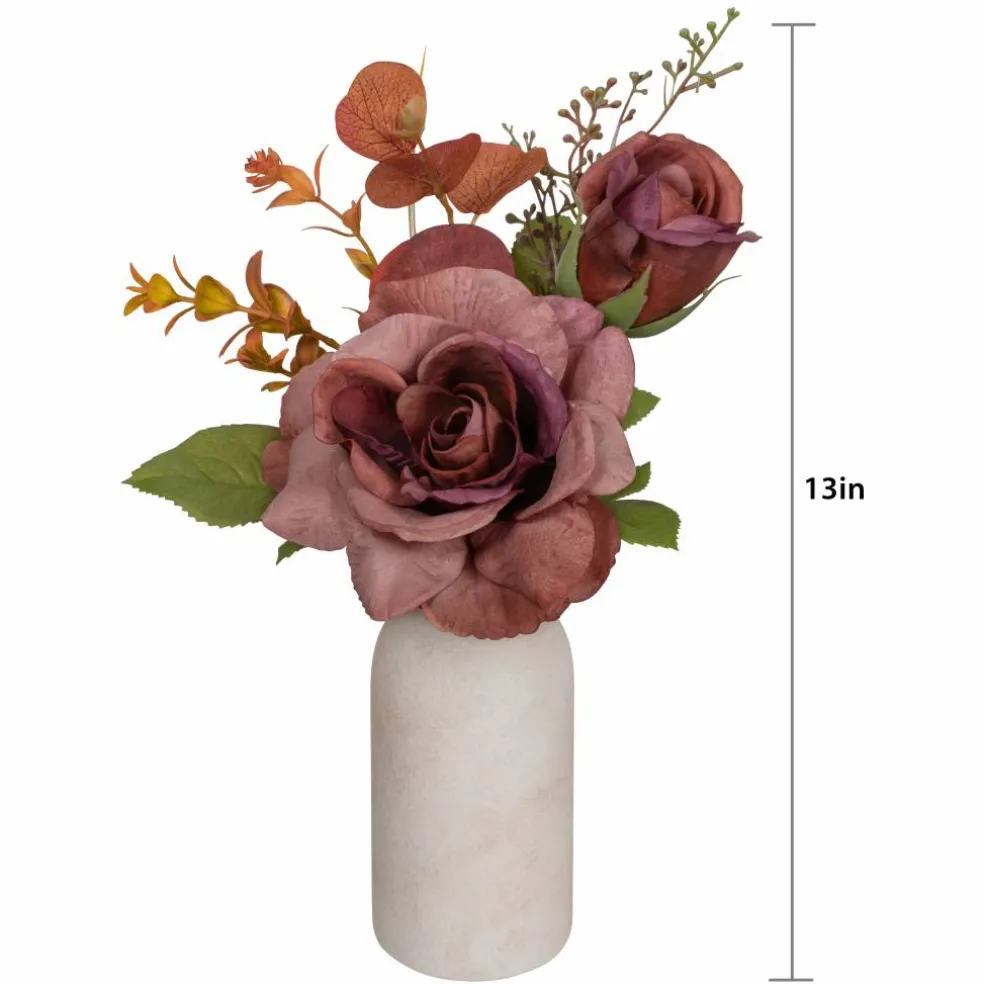 12" Mauve Rose Mix Real Touch Premade Arrangement by Ashland®