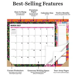 2027 Maximal Mirage Large Desk Pad Monthly Blotter Calendar