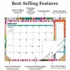 2027 Maximal Mirage Medium Desk Pad Monthly Blotter Calendar