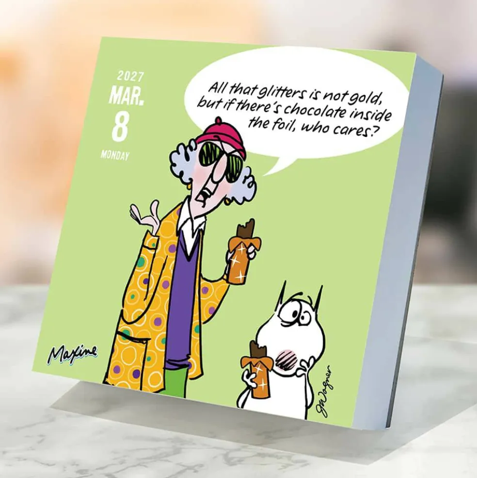 2027 Maxine Daily Desktop Calendar