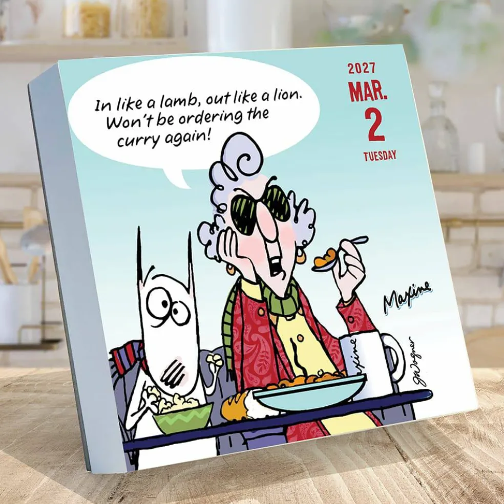 2027 Maxine Daily Desktop Calendar