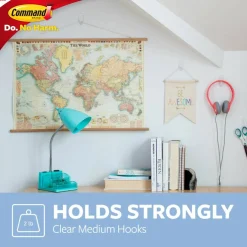 3M Command™ Medium Hooks Value Pack, Clear