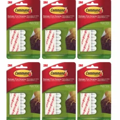 3M Command™ Removable Poster Strips, 6 Packs of 12