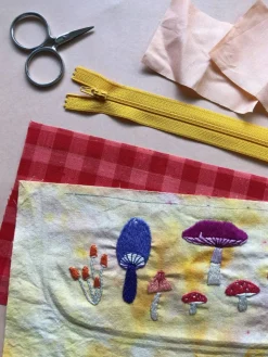 MCreativeJ Mushrooms - Peel Stick and Stitch Hand Embroidery Patterns