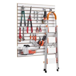 MDF Slat Wall Panels 2 Pack Heavy Duty Garage Wall Organizer System 25 lbs Load Capacity Durable