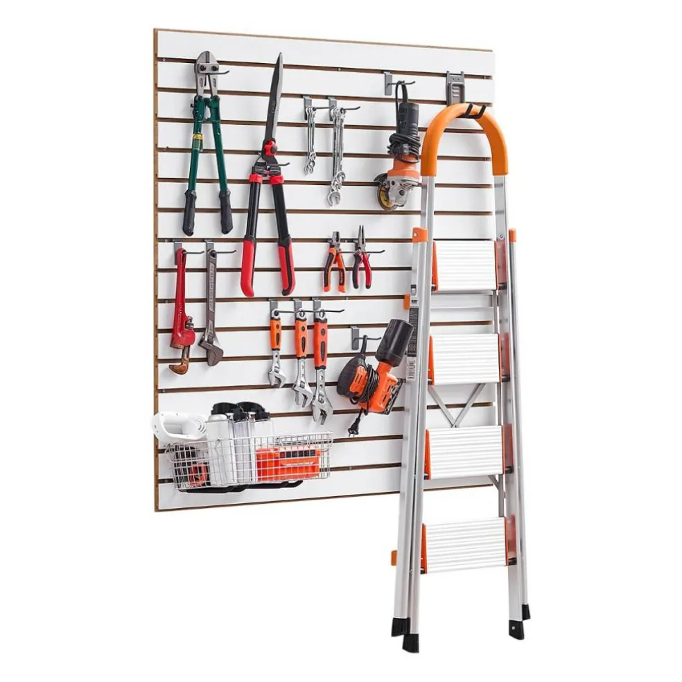 MDF Slat Wall Panels 2 Pack Heavy Duty Garage Wall Organizer System 25 lbs Load Capacity Durable