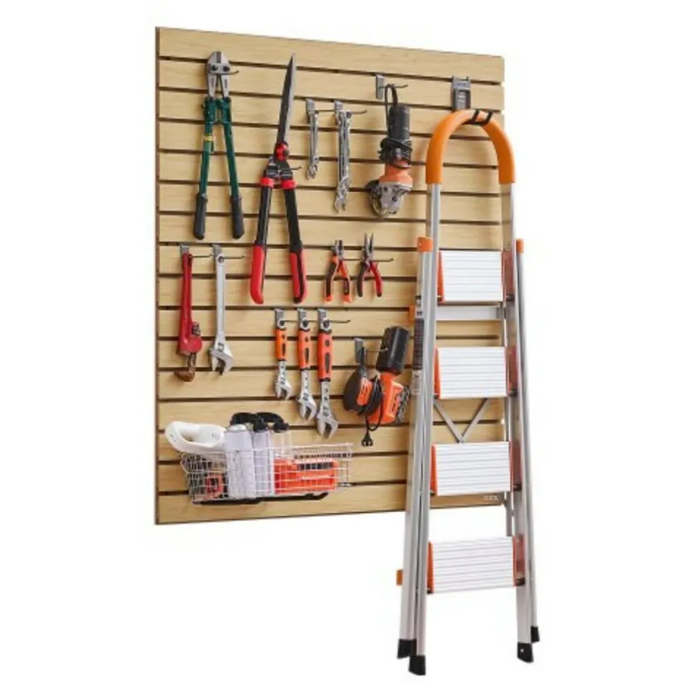 MDF Slat Wall Panels 2 Pack Heavy Duty Garage Wall Organizer System 25 lbs Load Capacity Durable