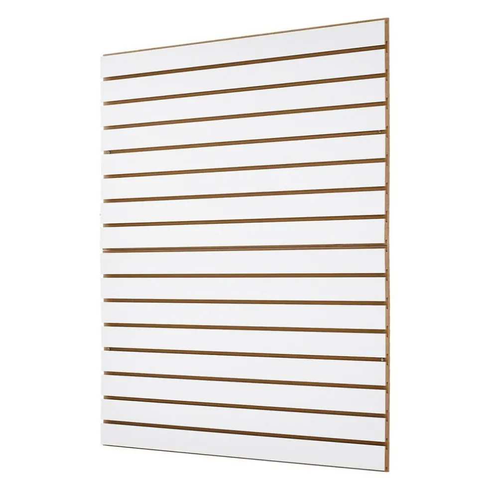 MDF Slat Wall Panels 2 Pack Heavy Duty Garage Wall Organizer System 25 lbs Load Capacity Durable