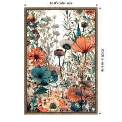 Meadow flowers 9 by Justyna Jaszke Framed Canvas Wall Art