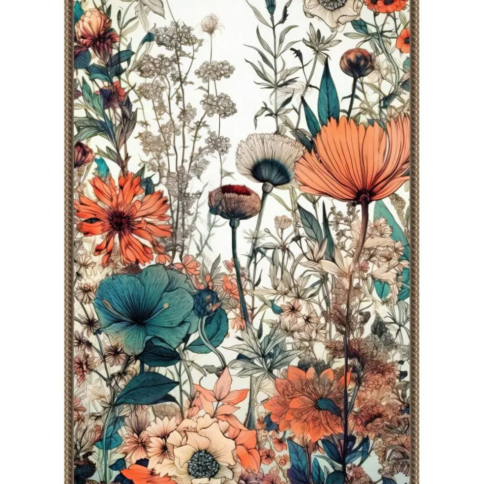 Meadow flowers 9 by Justyna Jaszke Framed Canvas Wall Art