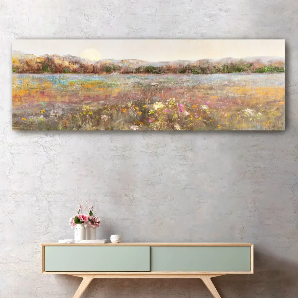 Meadow Moonrise Canvas Giclee