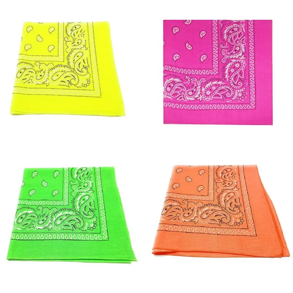 Mechaly Headbands for Men in Neon Colors - Cotton 22 in - 6 Pack or Dozen