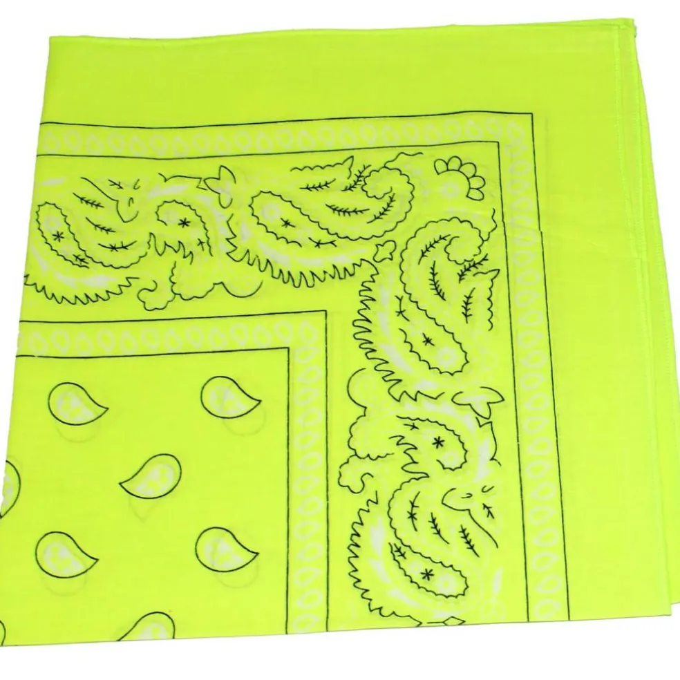 Mechaly Headbands for Men in Neon Colors - Cotton 22 in - 6 Pack or Dozen