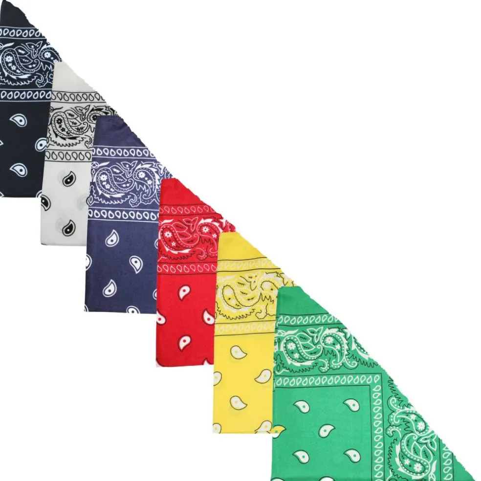 Mechaly 4 Pack Paisley Polyester Pets Dogs Bandana Triangle Shape - Oversized