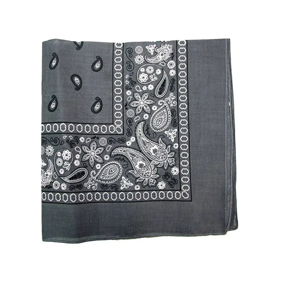 Mechaly Paisley 100% Cotton Bandanas - 6 Pack