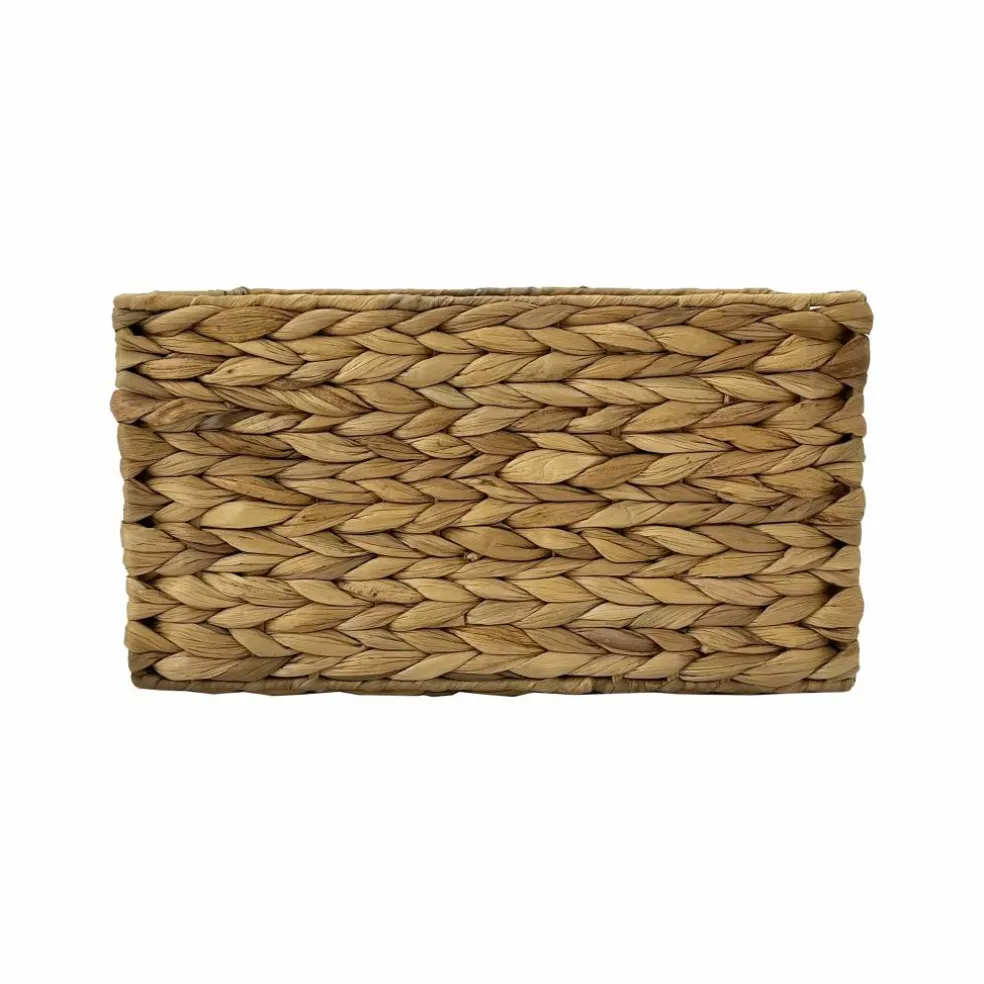 Medium Natural Woven Water Hyacinth Rectangle Basket by Ashland®