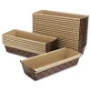 Medium Paper Baking Loaf Pan 25-Pack, 8 x 2.5 x 2 Inches