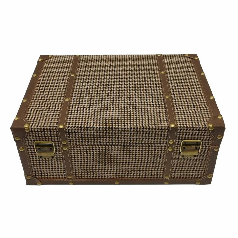 Medium Plaid Suitcase Decorative Box by Ashland®