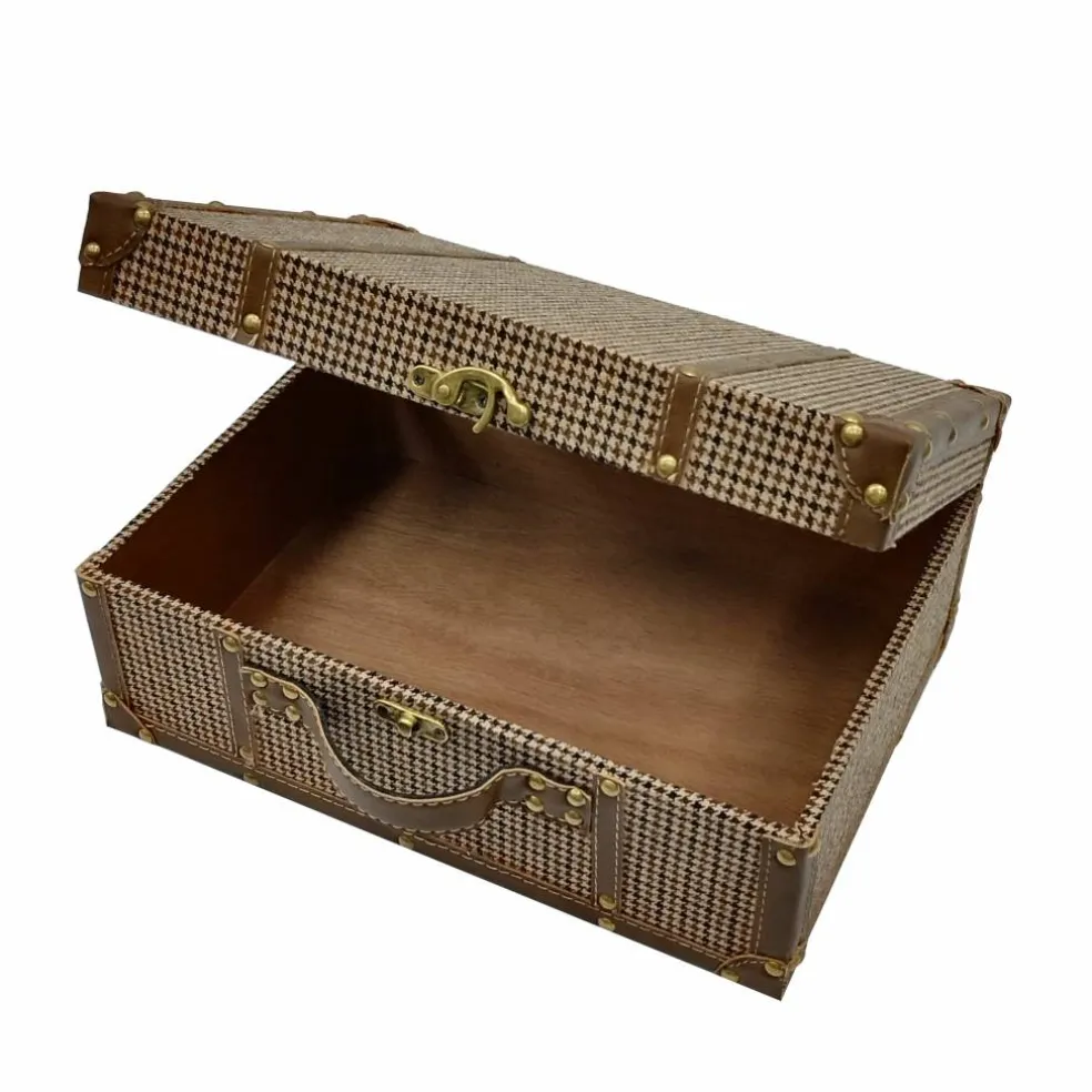 Medium Plaid Suitcase Decorative Box by Ashland®