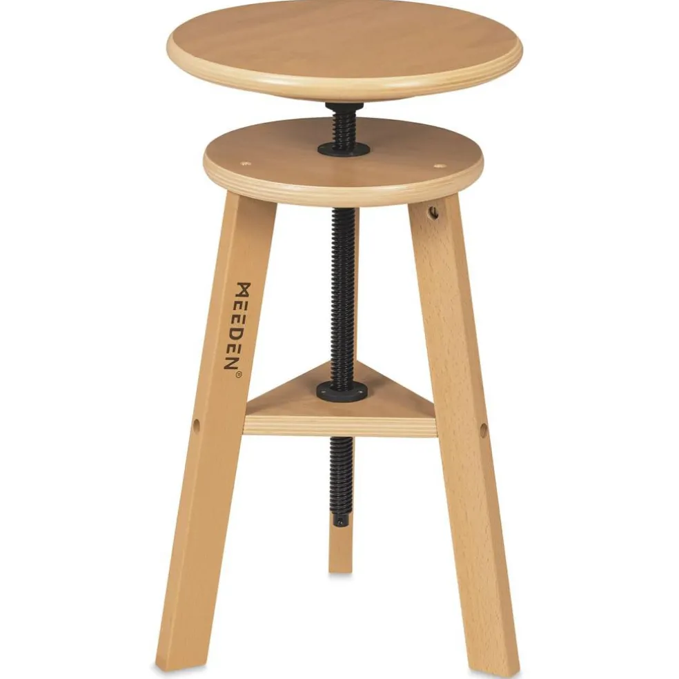 Meeden Adjustable Drafting Stool - 19" - 26" H, 12" Dia.