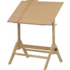 Meeden Wood Drafting Table - 35-1/2” W x 23-1/2” L