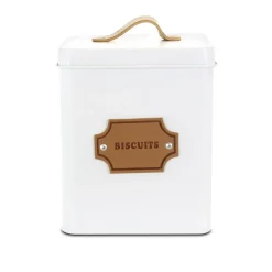 MegaChef Kitchen Food Storage & Organization White 5-Piece Canister Set