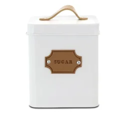 MegaChef Kitchen Food Storage & Organization White 5-Piece Canister Set