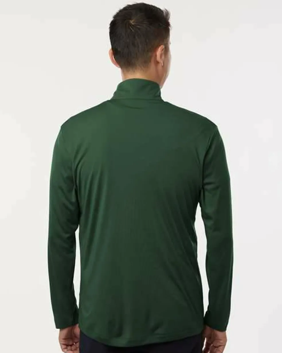 Men's Performance Quarter Zip Pullover 100% Polyester Athletic Top
