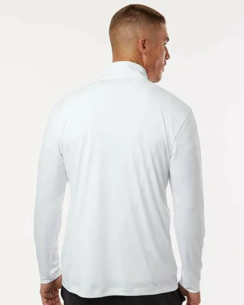 Men's Performance Quarter Zip Pullover 100% Polyester Athletic Top