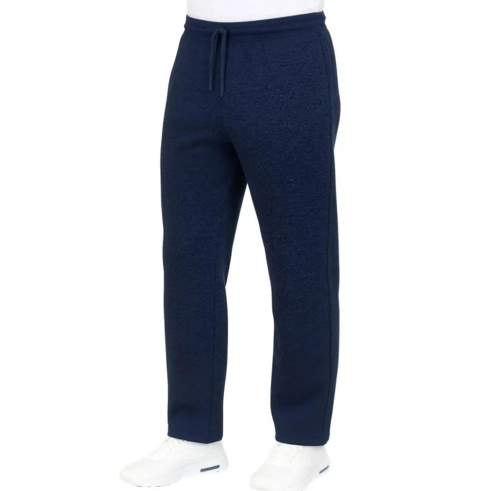 Mens Regular Fit Open Bottom Fleece Jogger Sweatpants (S-3XL)