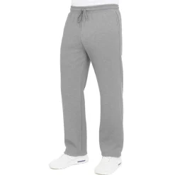 Mens Regular Fit Open Bottom Fleece Jogger Sweatpants (S-3XL)