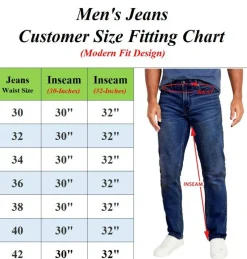 Men's Stretch Ripped Jeans - Denim Look with Flexibility & Comfort (Sizes: 30-42)