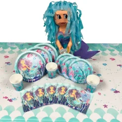 Mermaid, 3D Pull-String Pinata - 1 Pinata