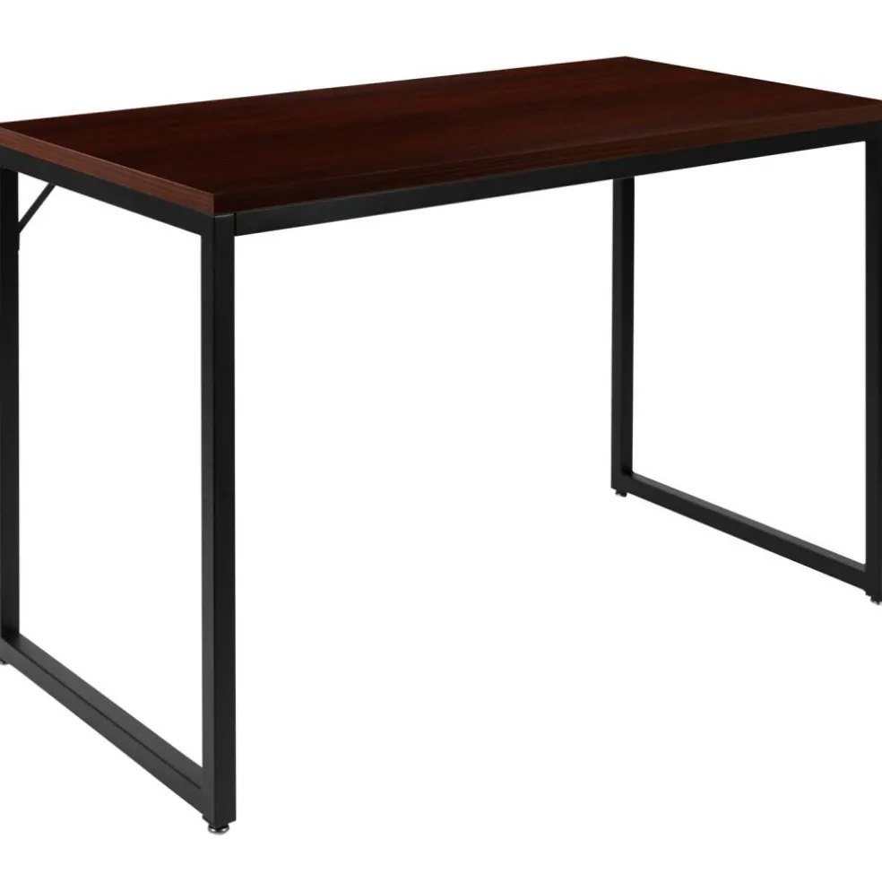 Merrick Lane Berlin 47 Inch Computer Desk with Open Metal Frame