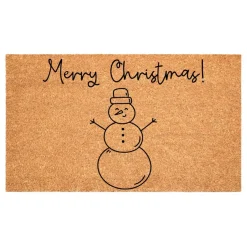 Merry Snowman Doormat