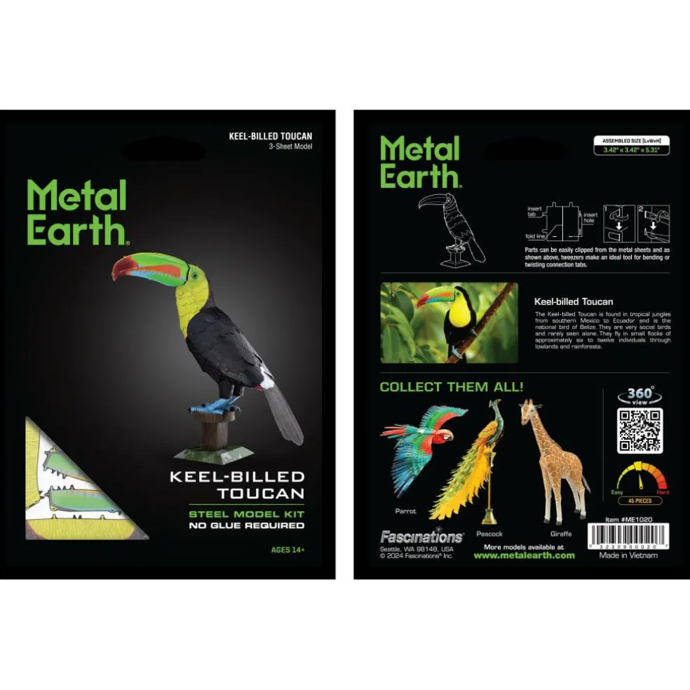 Metal Earth® Keel-Billed Toucan Steel Model Kit