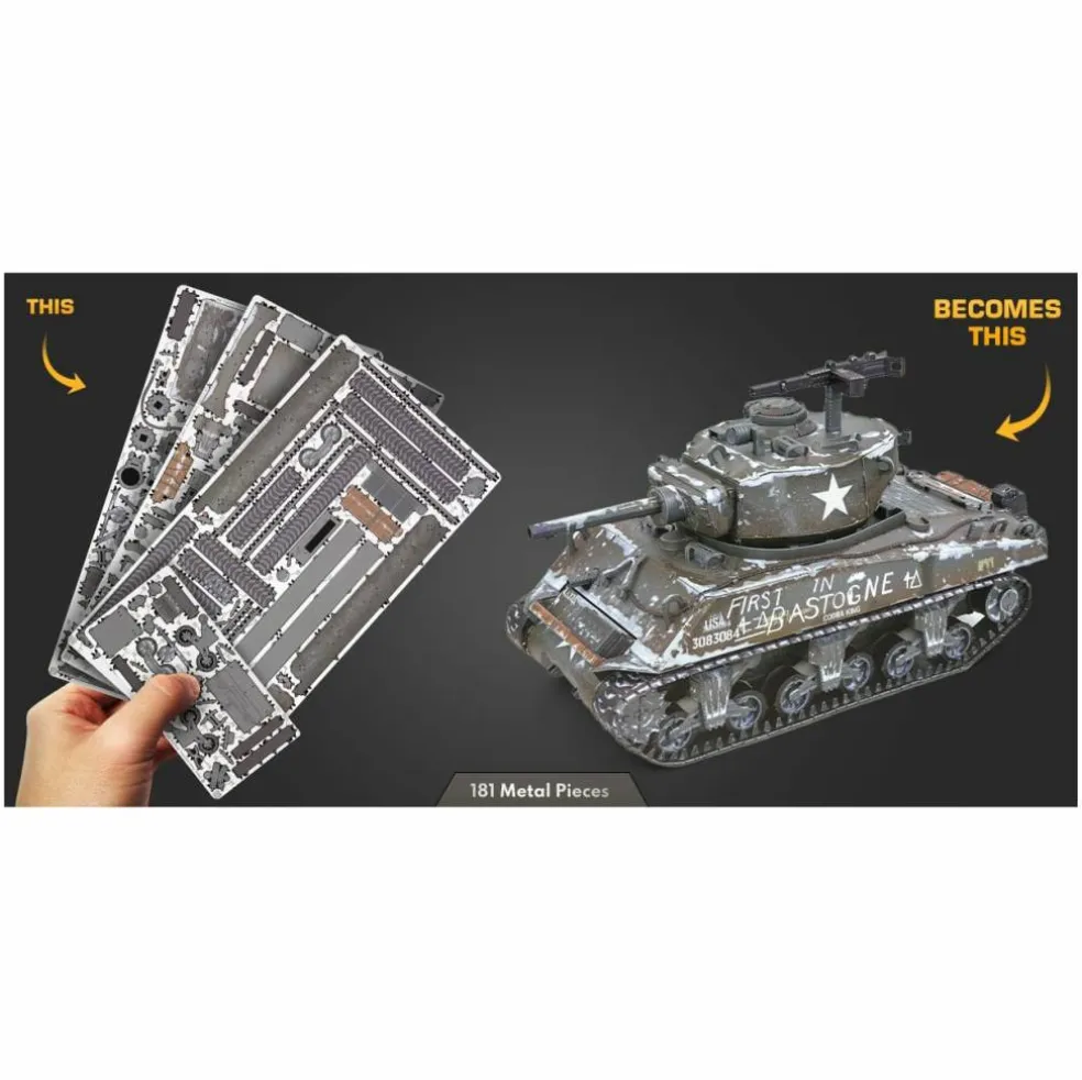 Metal Earth® Premium Series 1:50 Scale M4 Sherman Tank Steel Model Kit
