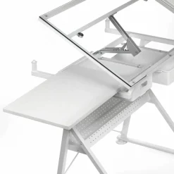 Metal & Glass Artist Table by Artist's Loft®