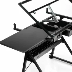 Metal & Glass Artist Table by Artist's Loft®