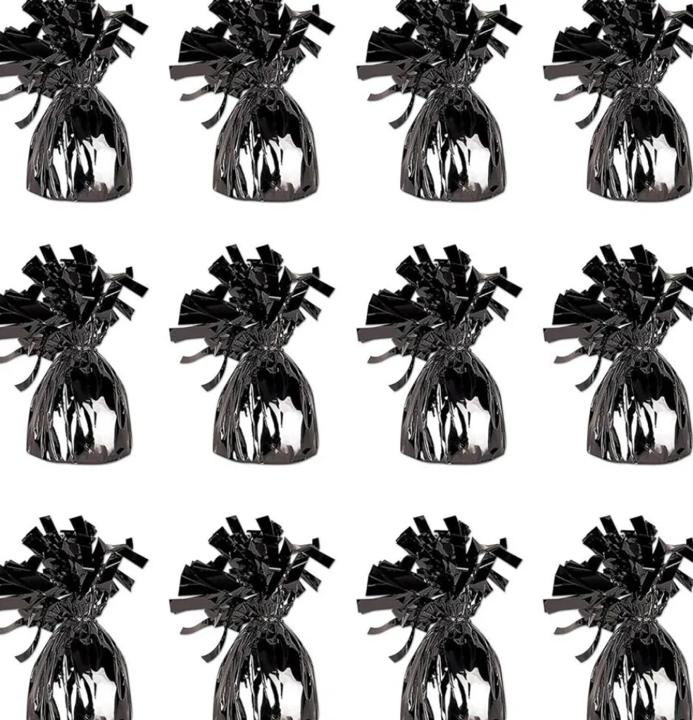 Metallic Wrapped Balloon Weight Pack of 12