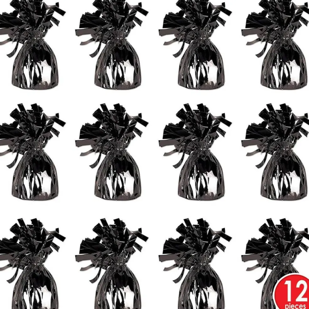 Metallic Wrapped Balloon Weight Pack of 12