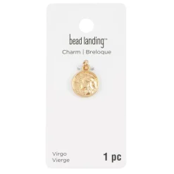 Metal Zodiac Coin Charm by Bead Landing™