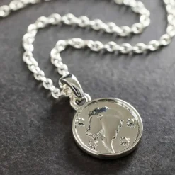 Metal Zodiac Coin Charm by Bead Landing™