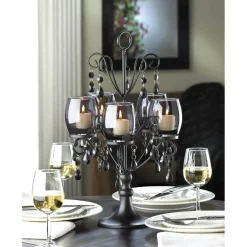 17.5" Midnight Elegance Candelabra